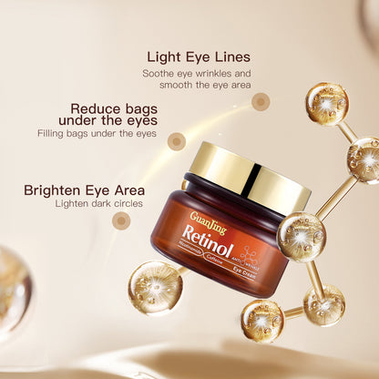 Natural Skincare Retinol Eye Cream Vegan Organic Anti Aging Moisturizer Anti-wrinkle Skin Whitening Retinol Eye Cream